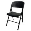 Silla Plegable Plástica Color Negro Estructura Negra - Thumbnail Image 3