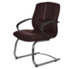 Silla de Visita con Brazos Kahlo 5003 - Chocolate - Thumbnail Image 2