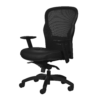 Silla Ejecutiva HVL701 Mesh y Piel Negro - Thumbnail Image 1