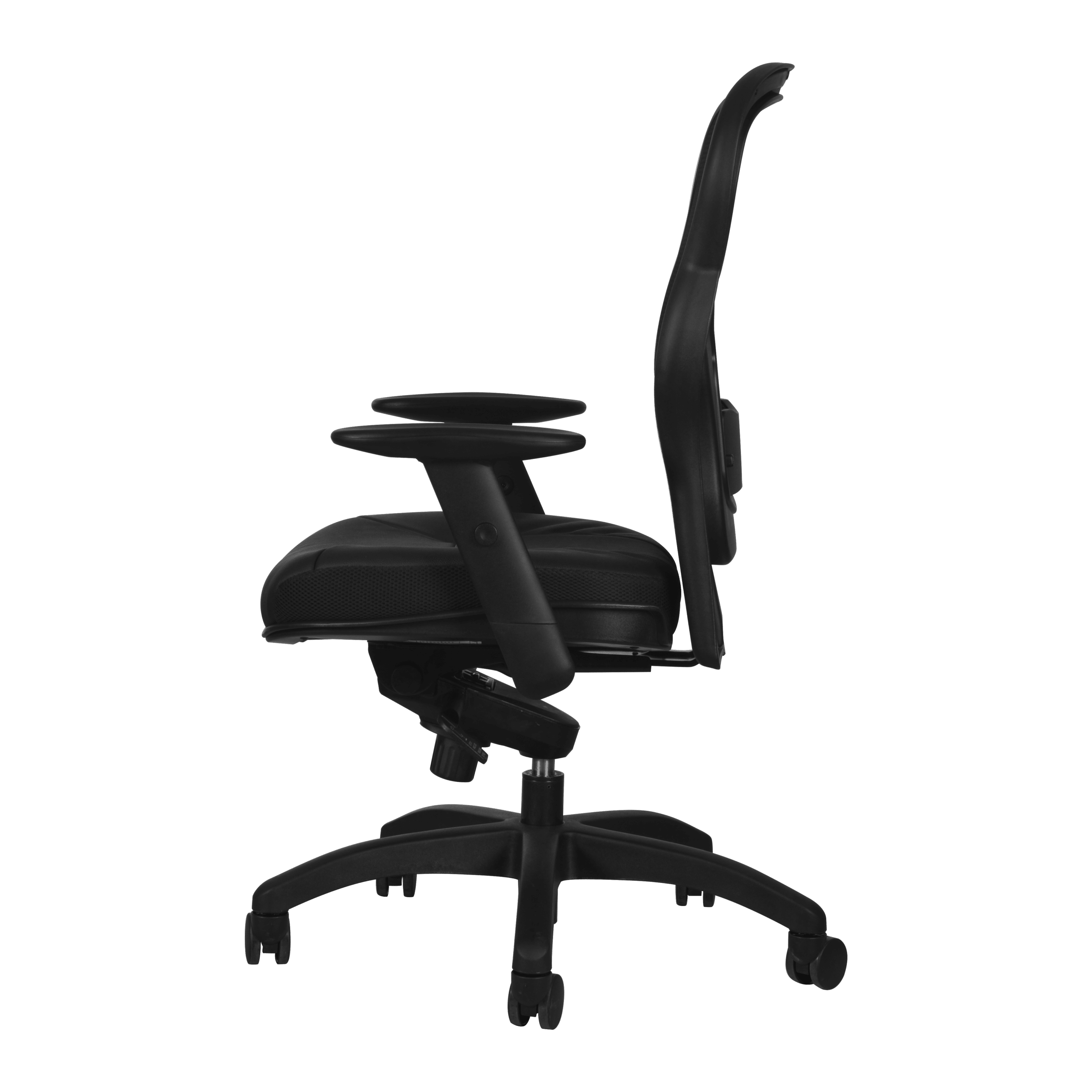 Silla Ejecutiva HVL701 Mesh y Piel Negro - Image 3