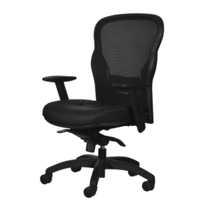 Silla Ejecutiva HVL701 Mesh y Piel Negro