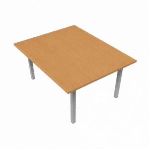 Mesa Multiusos para 6 personas 517 (Melamina LI Color Maple Estructura Silver)
