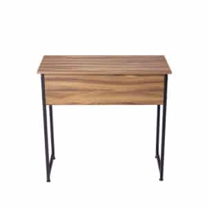 Escritorio Slim G91 de 0.8 X 0.4 mts Nogal Terracota - Negro