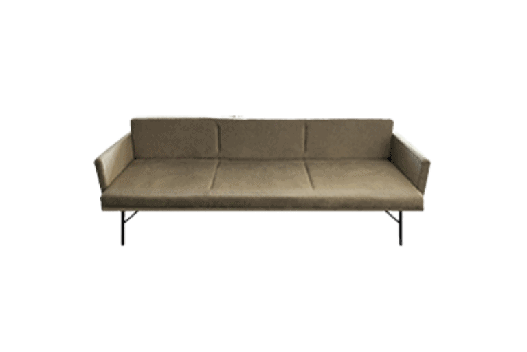 Sofá modular Esencia de 3 plazas con brazos en tela, modelo RE-2003/BR