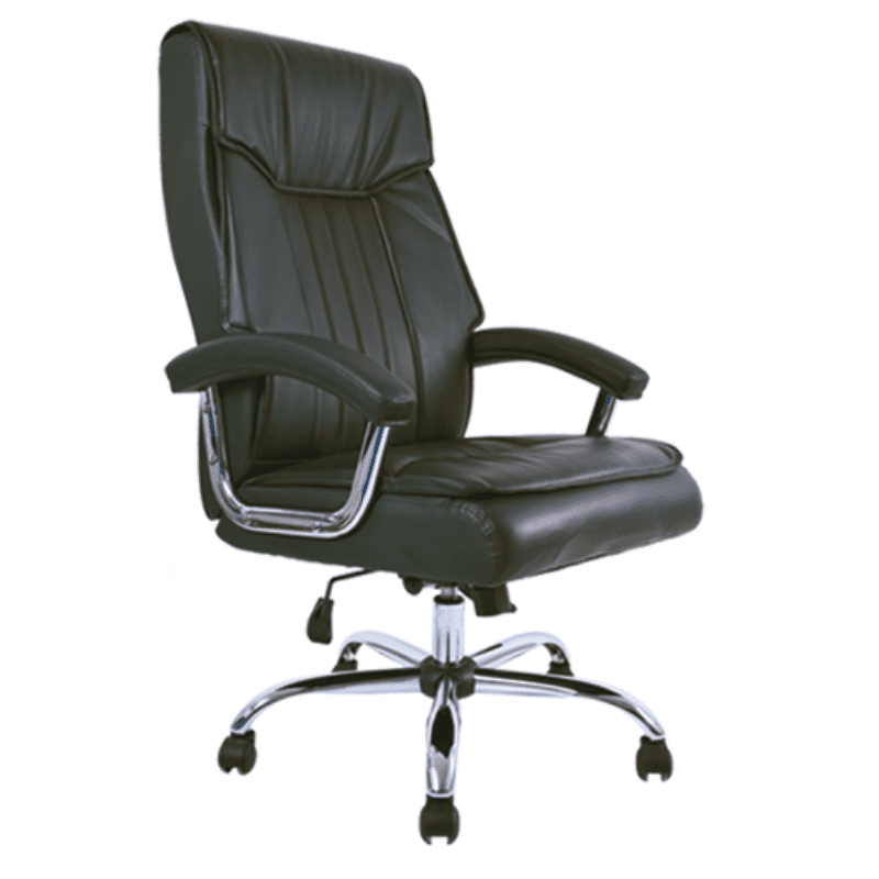 Silla ejecutiva BM-9030 tapizada en piel negro