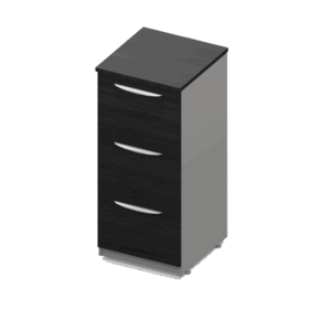 Archivero vertical Nittro de 3 cajones acabado Storm en melamina