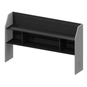 Librero sobre credenza Nittro de 175 cm sin puertas acabado Storm