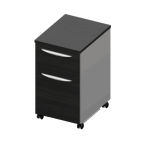 Archivero móvil Nittro acabado Storm con cajón papelero y cajón archivero