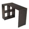 Escritorio para home office con librero en melamina color Storm de 100 x 40 x 75 cm