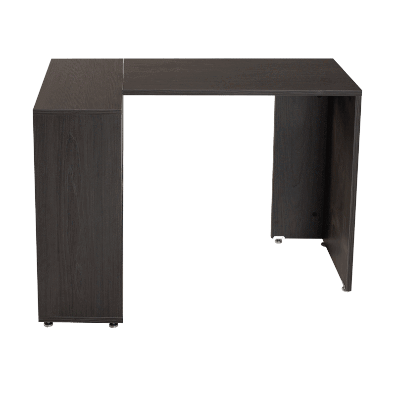 Escritorio para home office con librero en melamina color Storm de 100 x 40 x 75 cm