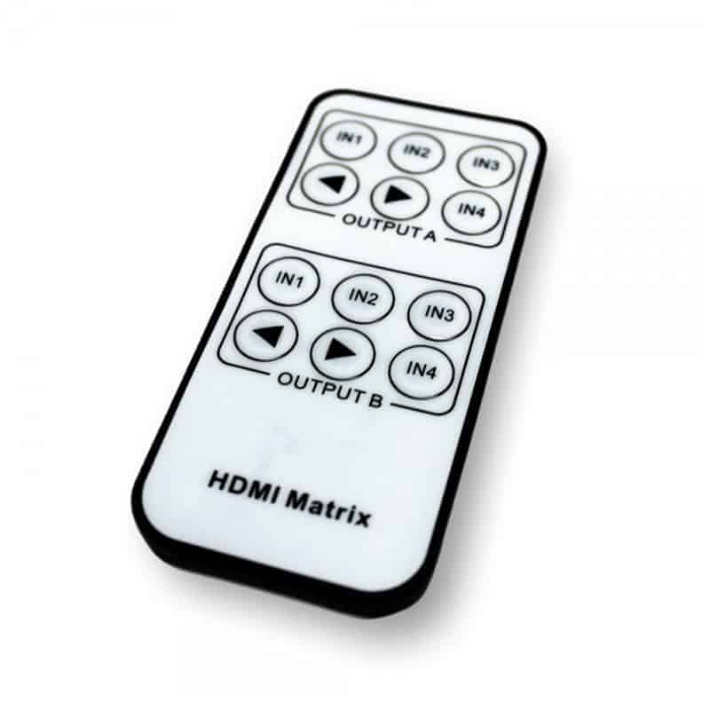 Matrix HDMI Switch Redleaf HD-MS402A de 4 entradas y 2 salidas