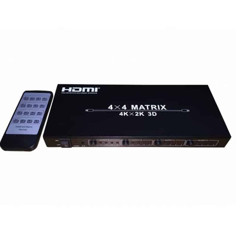 Matrix HDMI switch Redleaf HD-MS404 4*4 con control remoto