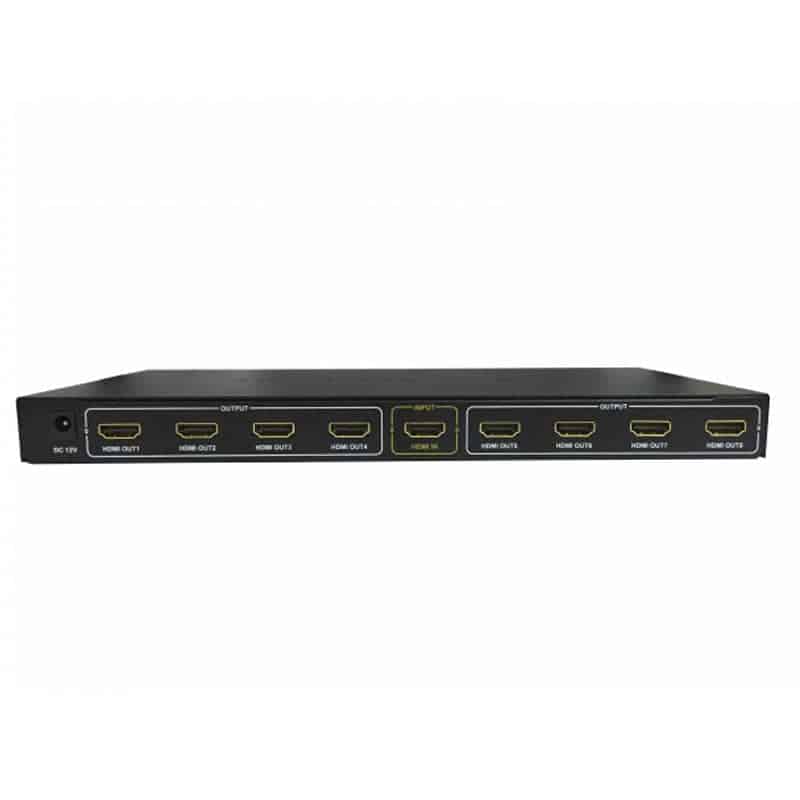 Splitter HDMI Redleaf 3433 de 1 entrada a 8 salidas con soporte 4K+2K