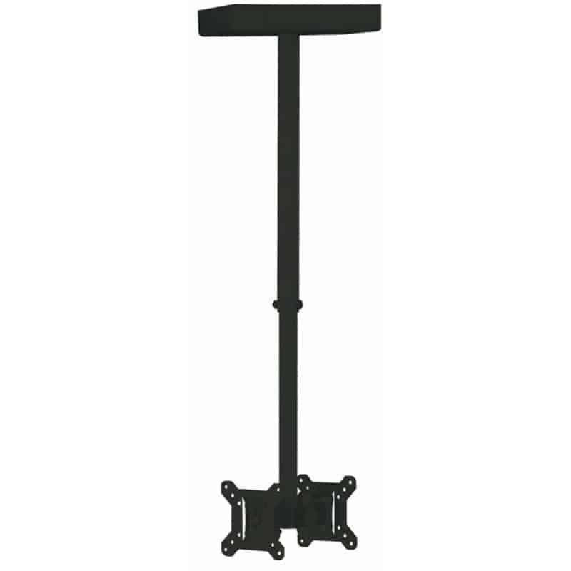 Soporte Redleaf metálico de techo para dos pantallas de hasta 27 pulgadas con giro horizontal de 360 grados