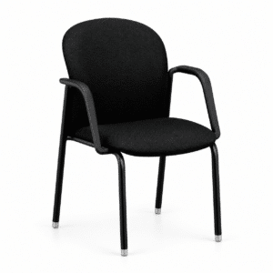 Silla Visita con Brazos Mirus MAG1AUB Tela Confetti Negro