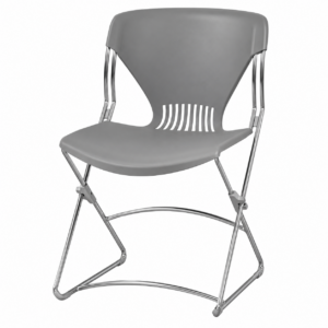 Silla Visita sin Brazos FLEX01.Y Plástico Gris plata