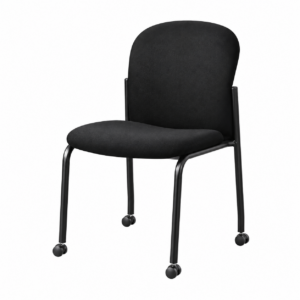 Silla Visita sin Brazos y ruedas Mirus MOG1A Tela Confetti Negro