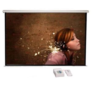 Pantalla eléctrica Redleaf PE7070C con control remoto, formato 1:1 de 70x70 pulgadas