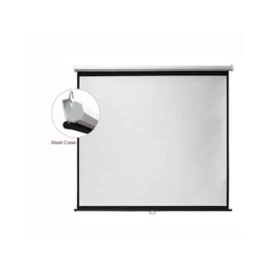 Pantalla manual Redleaf PP5050 de 50x50 con gabinete metálico octogonal