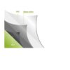 Pantalla manual Redleaf PP5050 de 50x50 con gabinete metálico octogonal