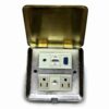 Panel con conectores Plug Tech PT007 para piso con 6 espacios a escoger