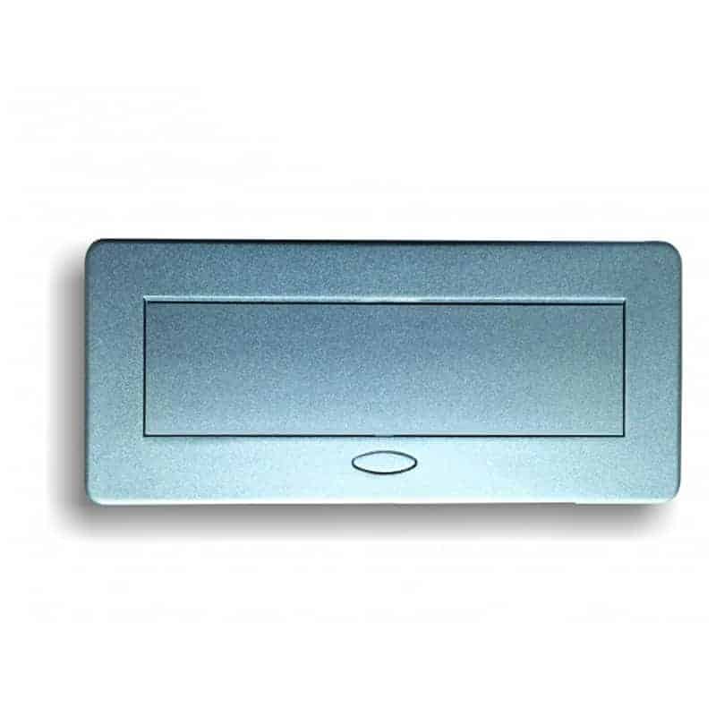 Panel con conectores Redleaf 3320 con 2 AC, VGA, HDMI, audio y RJ45 de red para escritorio