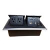 Panel con conectores Redleaf PT366B con poder, VGA, audio 3.5 mm, USB, HDMI y red para escritorio