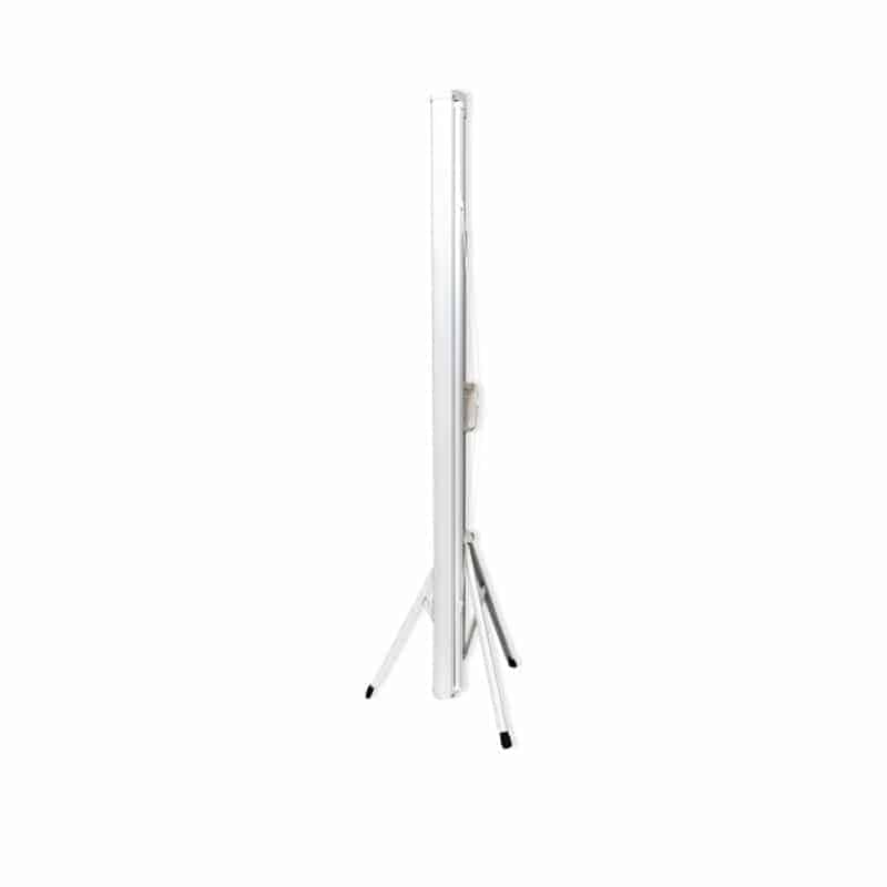 Pantalla eléctrica Redleaf PE6060 de 60x60 con gabinete metálico y marco negro