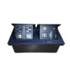 Panel con conectores Redleaf PT764B con poder, red, VGA, audio, RCA y HDMI para escritorio