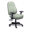 Silla ejecutiva re-1300 con brazos ajustables y base de cinco puntas