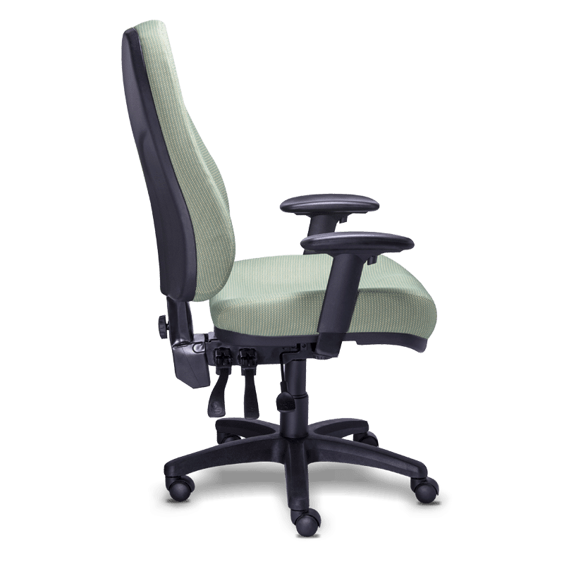 Silla ejecutiva re-1300 con brazos ajustables y base de cinco puntas