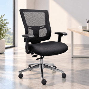 Silla Operativa Quadra RE-1391 con respaldo en mesh y tela