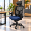 Silla Ejecutiva en Malla Tela con Cabecera Ocean - Thumbnail Image 1