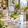 Silla Ejecutiva Arla Mesh Estructura Blanca color Verde - Thumbnail Image 1