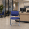 Silla de Visita Cool Respaldo en Polipropileno y Asiento en Tela, Estructura Cromada - Thumbnail Image 1
