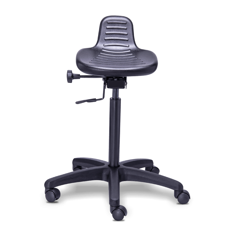 Banco industrial antifatiga RI-50 de poliuretano con base de 5 puntas