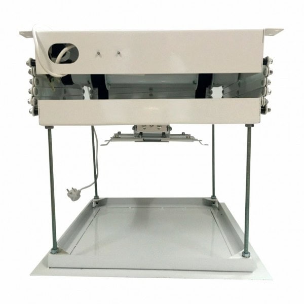 Elevador eléctrico para proyector Redleaf blanco con motor silencioso para instalar en techo