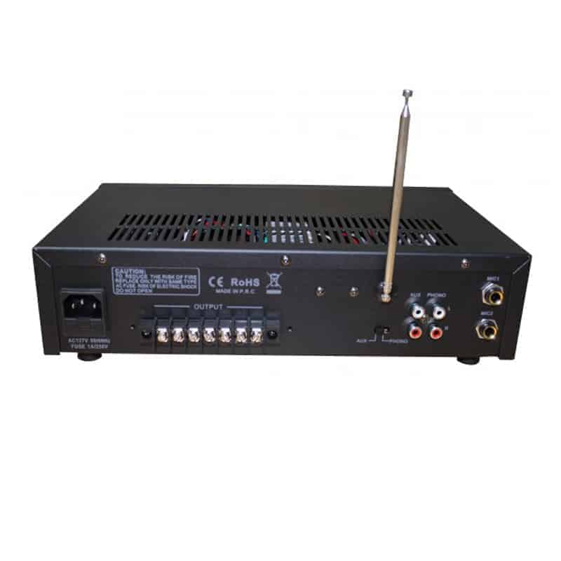 Ampli-mezcladora Redleaf RLA-30 de 30W con entradas de micrófono y CD AUX