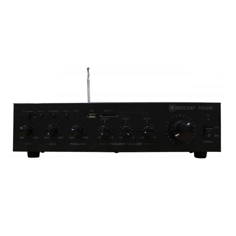 Ampli-mezcladora Redleaf RLA-30 de 30W con entradas de micrófono y CD AUX