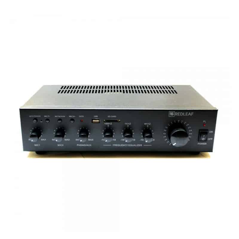 Ampli-mezcladora Redleaf RLA-60 de 60W para audio en oficinas y salas