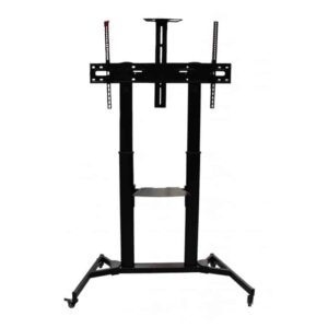 Soporte Redleaf de piso con ruedas para pantallas de 60 a 100 pulgadas con rack para DVD y cámara