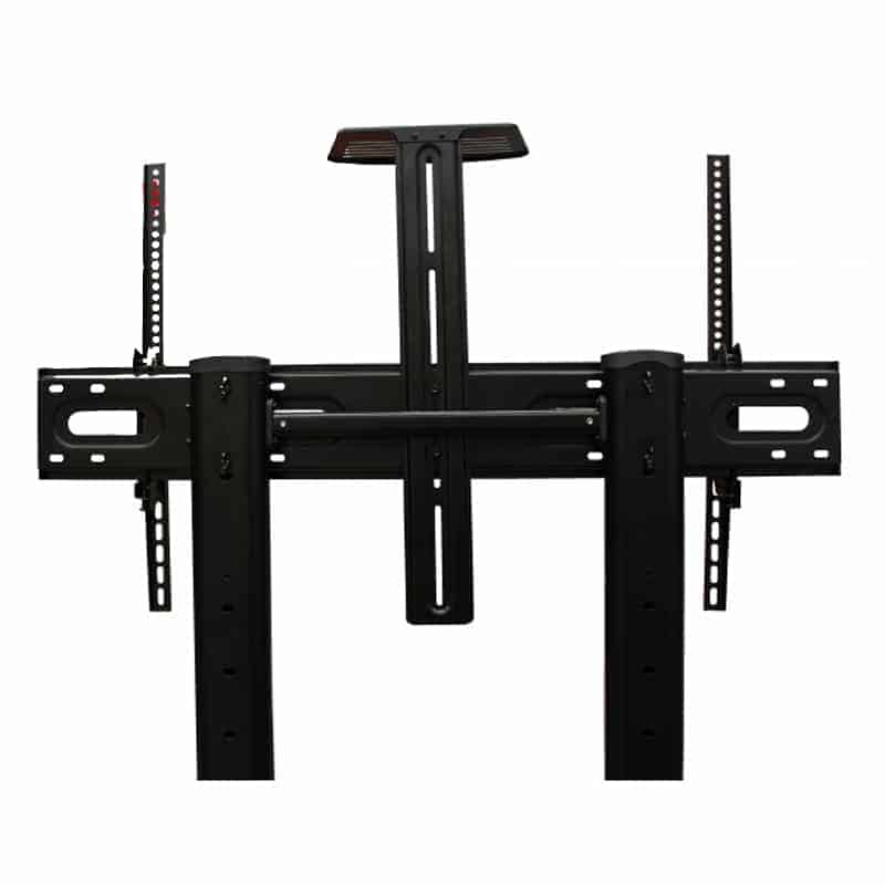 Soporte Redleaf de piso con ruedas para pantallas de 60 a 100 pulgadas con rack para DVD y cámara