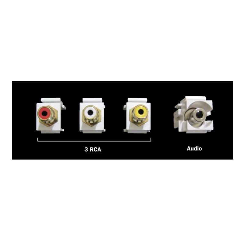Wall plate con conectores Redleaf RLWP02 con VGA, audio y 3 RCA