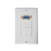 Wall plate con conectores Redleaf RLWP04 con VGA y 4 ciegos