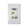 Wall plate con conectores Redleaf RLWP05 con VGA, 3 RCA y 1 ciego