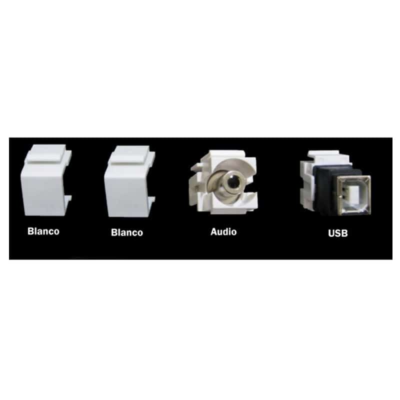 Wall plate con conectores Redleaf RLWP07 con VGA, USB y audio