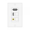 Wall plate Redleaf RLWP14 con VGA (fijo), 1 HDMI y 1 RCA de video