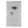 Wall plate Redleaf RLWP15 con VGA (fijo), 1 puerto de red y 3 módulos ciegos