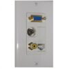 Wall plate Redleaf RLWP18 con VGA (fijo), 1 audio de 3.5 mm y 1 RCA de video