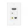Wall plate Redleaf RLWP18 con VGA (fijo), 1 audio de 3.5 mm y 1 RCA de video